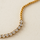 Lover's Tempo Round Prism Bracelet: Waterproof Gold
