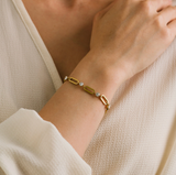 Lover's Tempo Riva U-Link Bracelet: Waterproof Gold