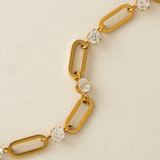 Lover's Tempo Riva U-Link Bracelet: Waterproof Gold