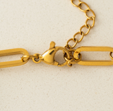 Lover's Tempo Riva U-Link Bracelet: Waterproof Gold