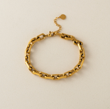 Lover's Tempo Veya Chain Bracelet: Waterproof Gold