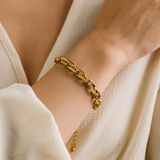 Lover's Tempo Veya Chain Bracelet: Waterproof Gold