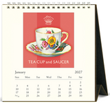 2027 Desk Calendar - Tea Time