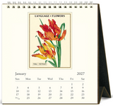 2027 Desk Calendar - Language of Flowers