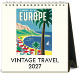 2027 Desk Calendar - Vintage Travel
