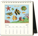 2027 Desk Calendar - Sea Life