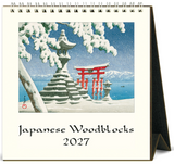 2027 Desk Calendar - Japanese Woodblocks
