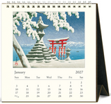 2027 Desk Calendar - Japanese Woodblocks