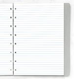 Filofax Refill for A5 Notebook - Ruled