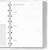 Filofax Refill for A5 Notebook - Projects & Goals