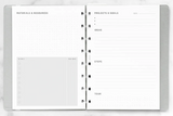 Filofax Refill for A5 Notebook - Projects & Goals