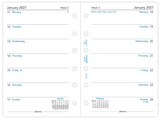 Pocket 2027 Week on One Page