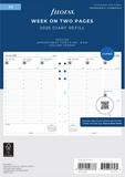 A5 2027 Week on Two Pages Diary with Appointment Times