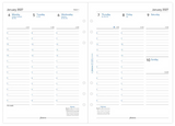 A5 2027 Week on Two Pages Diary with Appointment Times