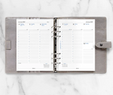 A5 2027 Week on Two Pages Diary with Appointment Times