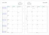 A5 2027 Month on Two Pages