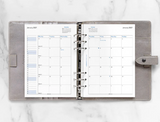 A5 2027 Month on Two Pages