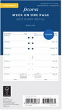 Personal 2027 Week on One Page Dairy