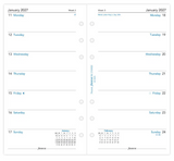 Personal 2027 Week on One Page Dairy