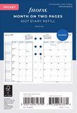 Pocket 2027 Month on Two Pages