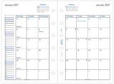 Pocket 2027 Month on Two Pages