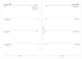 A5 2027 Week on Two Pages