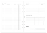 A5 Expense Tracker Refill