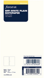 Personal Off-White Plain Notepaper Refill