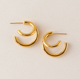 Lover's Tempo Mila Hoop Earrings: Waterproof Gold