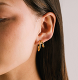 Lover's Tempo Mila Hoop Earrings: Waterproof Gold