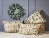 Embroidered & Beaded Trees Pillow