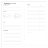 Letts of London Woodland Pocket 2027 Planner - Navy