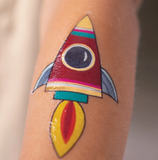 To the Moon Temporary Tattoos