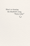 Encouragement - Bluebird