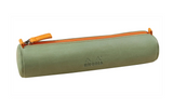 Rhodiarama Zippered Round Pencil Case - Celedon