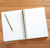 Spiral Lined Journal - Dots