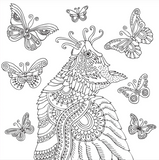 Cute and Curious Cats Colouring Book