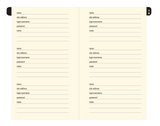 Red Personal Internet Address & Password Logbook
