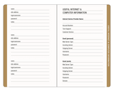 Cosmos Personal Internet Address & Password Logbook