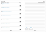 A5 2025 Week on One Page with Notes Diary