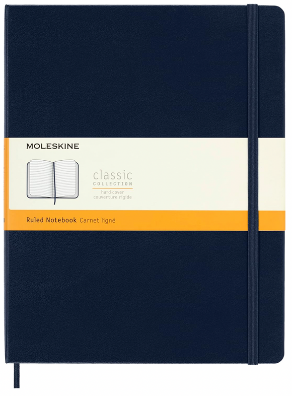 Moleskine X-LG Ruled Notebook - Sapphire Blue