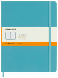 Moleskine X-LG Ruled Notebook - Reef Blue