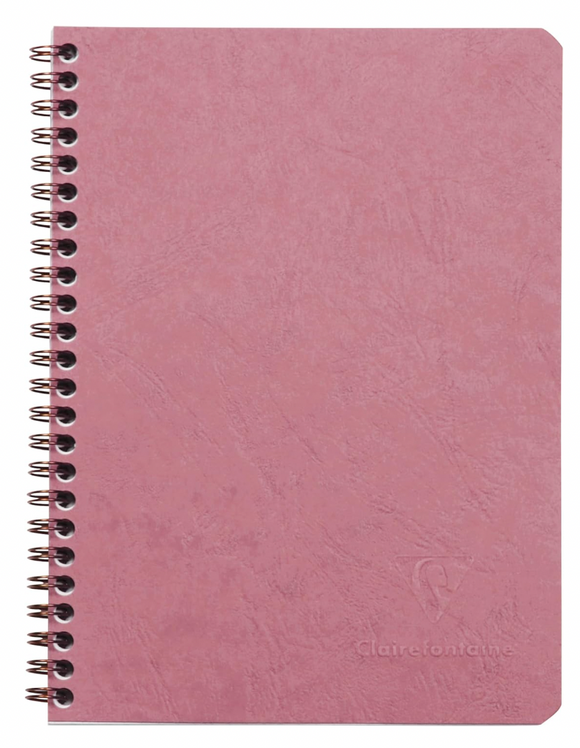 A4 Pink Spiral Clairefontaine - Lined 8.5