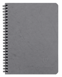 A4 Grey Spiral Clairefontaine - Lined 8.5" x 11.75"