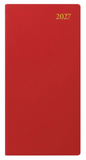 Letts of London Signature Slim Week to View 2027 - Red