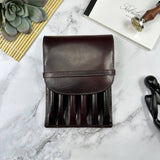 Leather Pen Case - 6 Slot