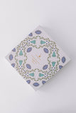 Luxury Stationery Set - Folk Pattern  Green/Blue