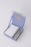 Luxury Stationery Set - Folk Pattern  Green/Blue
