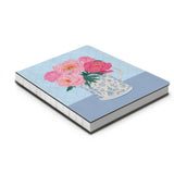 Bouquet on Blue Coptic-bound Lined Journal