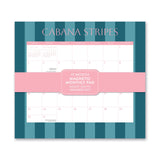 2027 Cabana Stripes Magnetic Academic Monthly Pad
